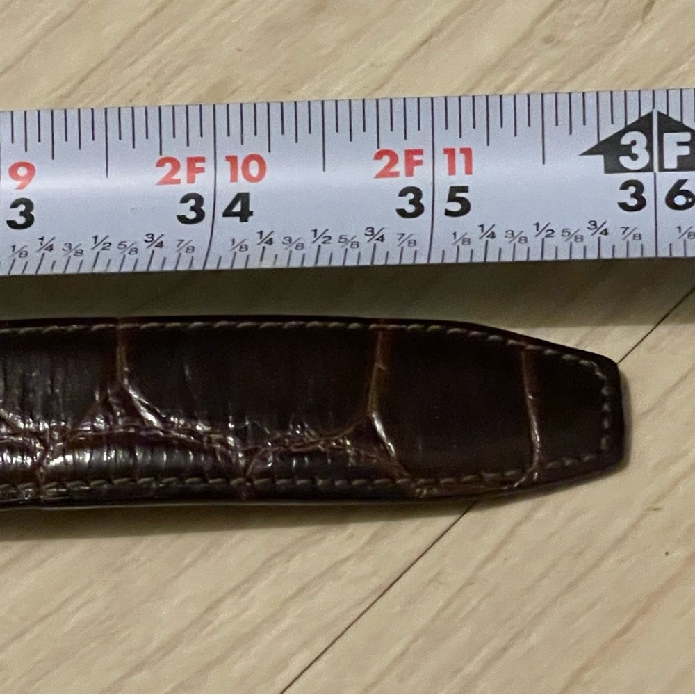 Nordstrom Italian Calfskin Leather Woman’s Belt Size M Made in USA Never Worn - Picture 15 of 16